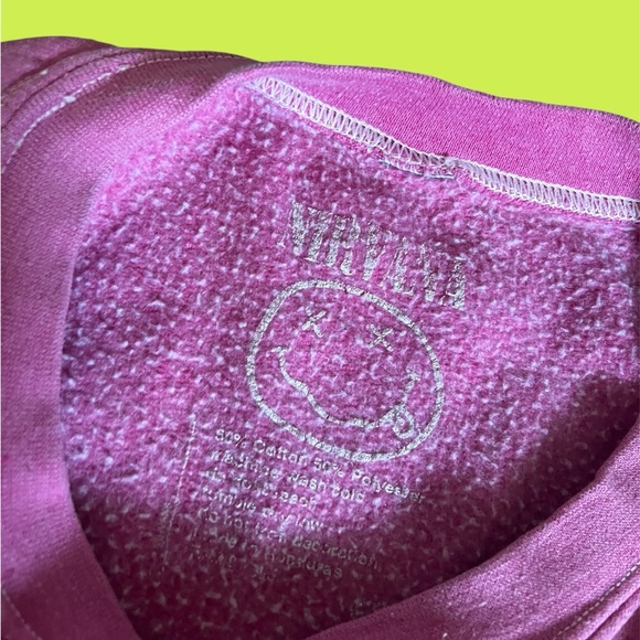 Nirvana Purple Hoodie with Colorful Design Preppy oversized - Picture 4 of 4